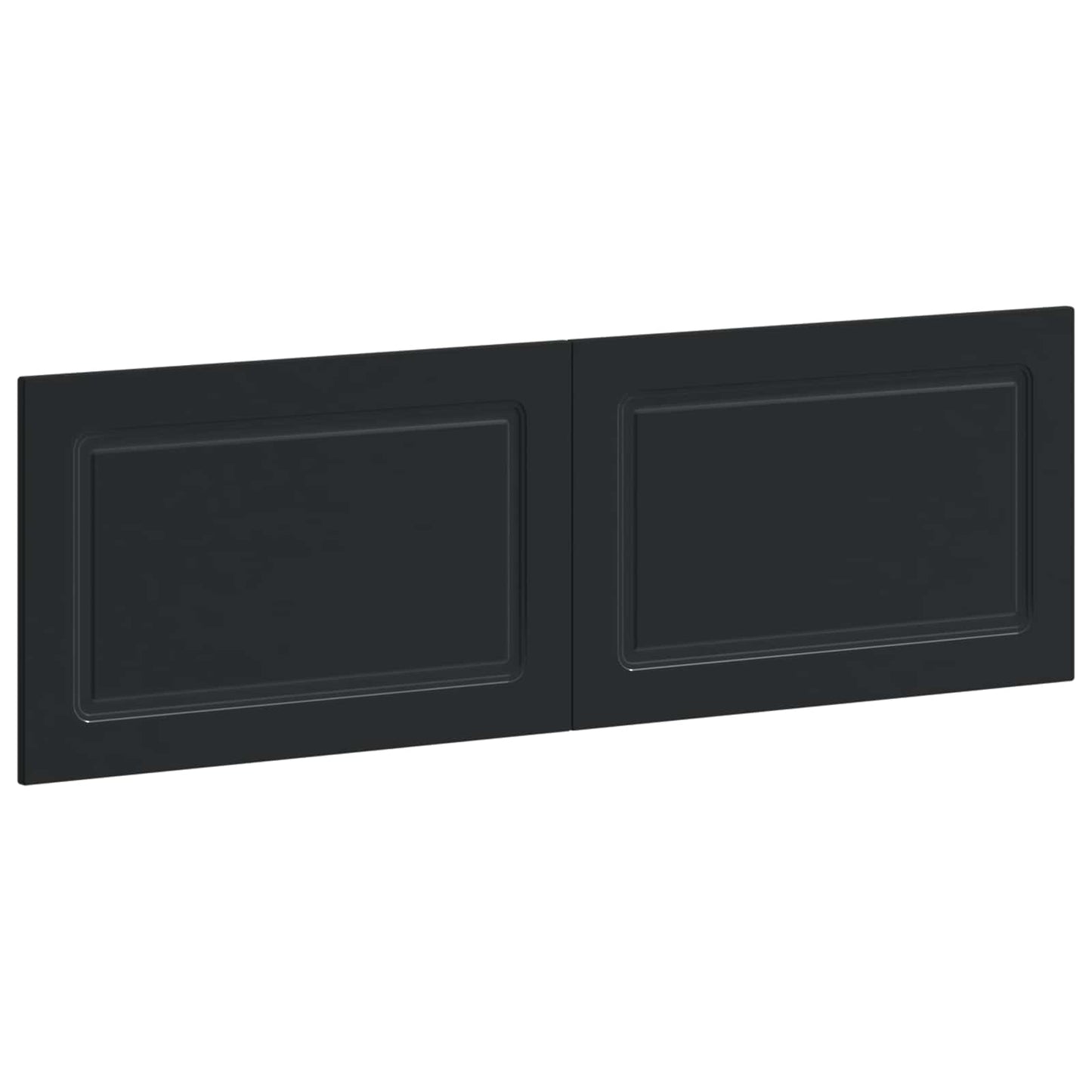 Wall-Mounted Headboard UTRECHT Black Engineered Wood