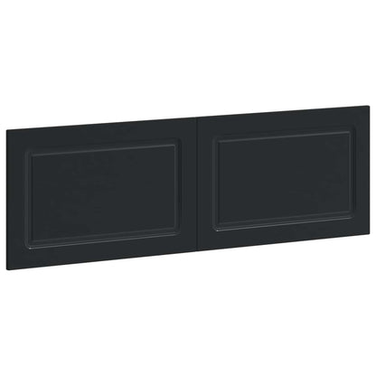 Wall-Mounted Headboard UTRECHT Black Engineered Wood
