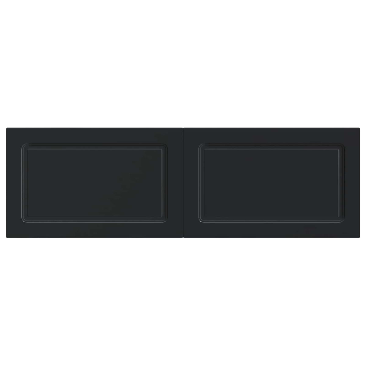 Wall-Mounted Headboard UTRECHT Black Engineered Wood