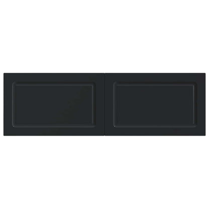 Wall-Mounted Headboard UTRECHT Black Engineered Wood