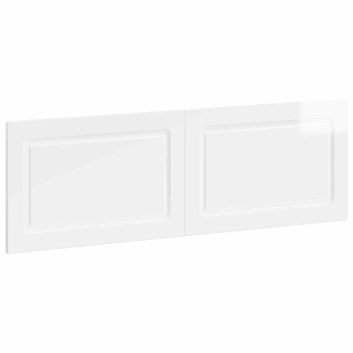 Wall-Mounted Headboard UTRECHT High Gloss White Engineered Wood