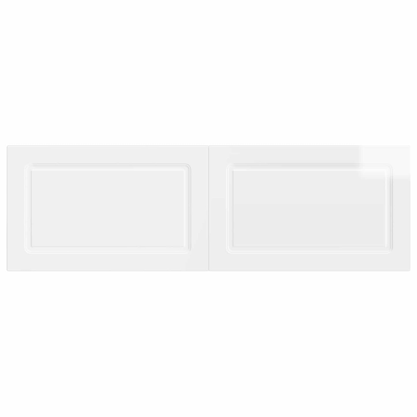 Wall-Mounted Headboard UTRECHT High Gloss White Engineered Wood