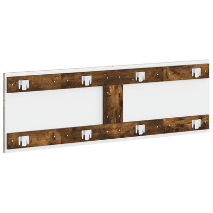 Wall-Mounted Headboard UTRECHT Smoked Oak Engineered Wood
