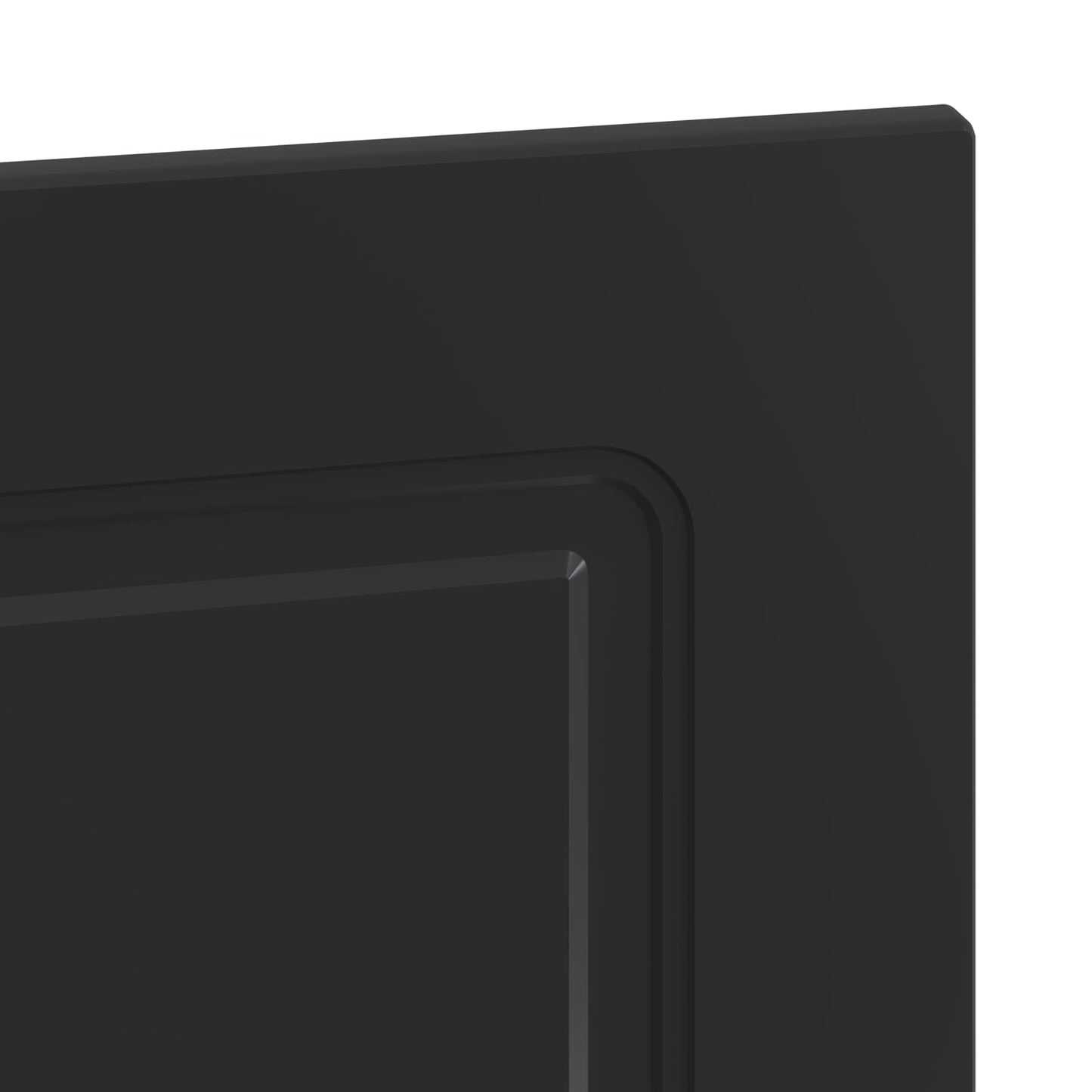 Wall-Mounted Headboard UTRECHT Black Engineered Wood