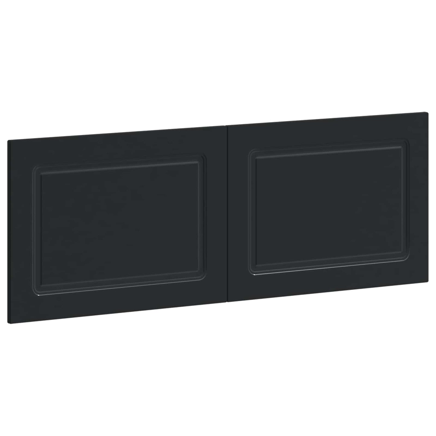 Wall-Mounted Headboard UTRECHT Black Engineered Wood