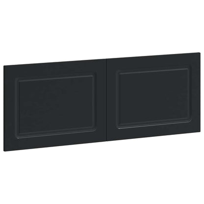 Wall-Mounted Headboard UTRECHT Black Engineered Wood