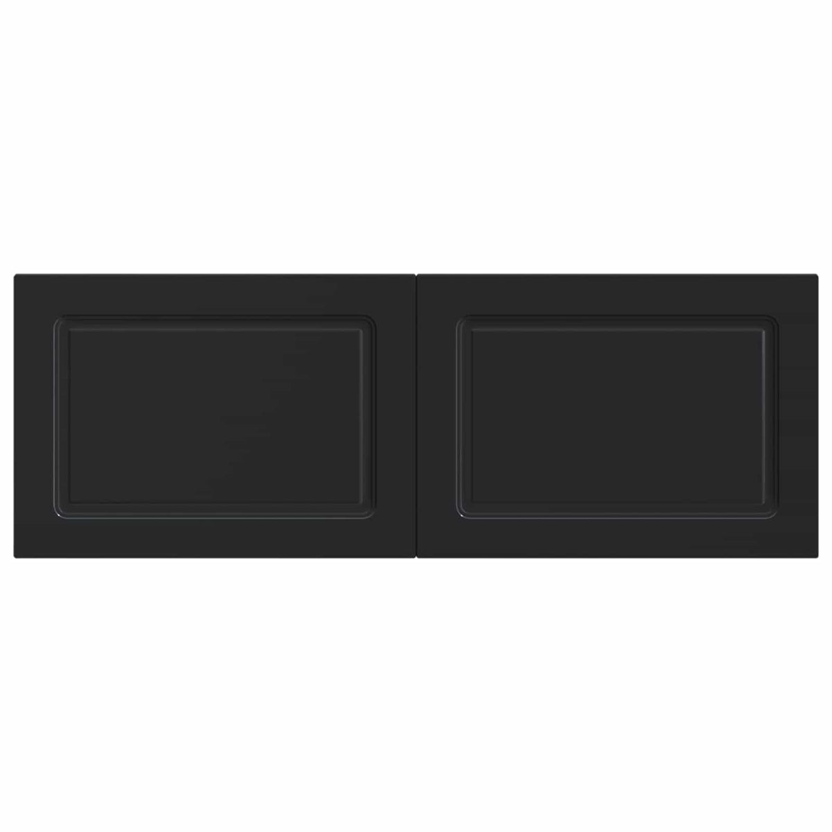 Wall-Mounted Headboard UTRECHT Black Engineered Wood