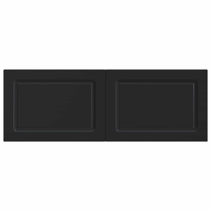 Wall-Mounted Headboard UTRECHT Black Engineered Wood