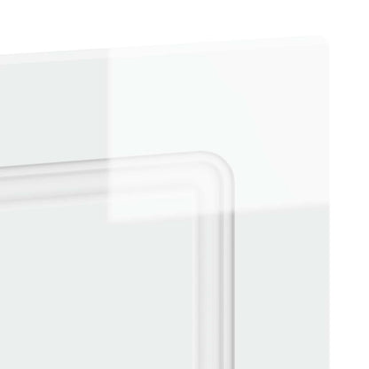 Wall-Mounted Headboard UTRECHT High Gloss White Engineered Wood