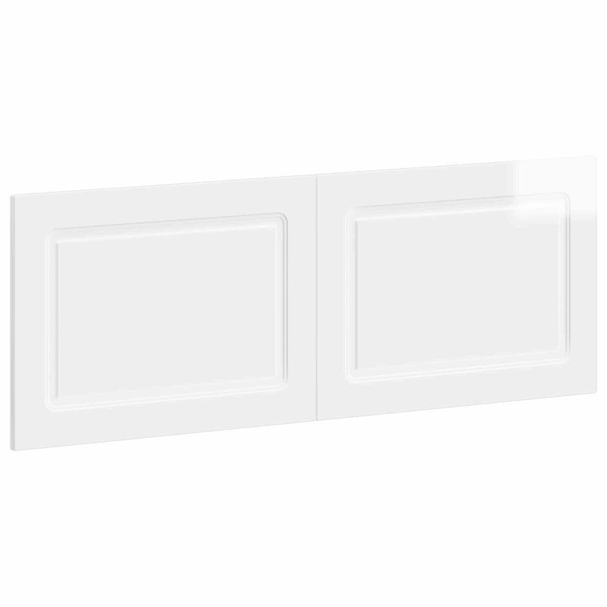 Wall-Mounted Headboard UTRECHT High Gloss White Engineered Wood