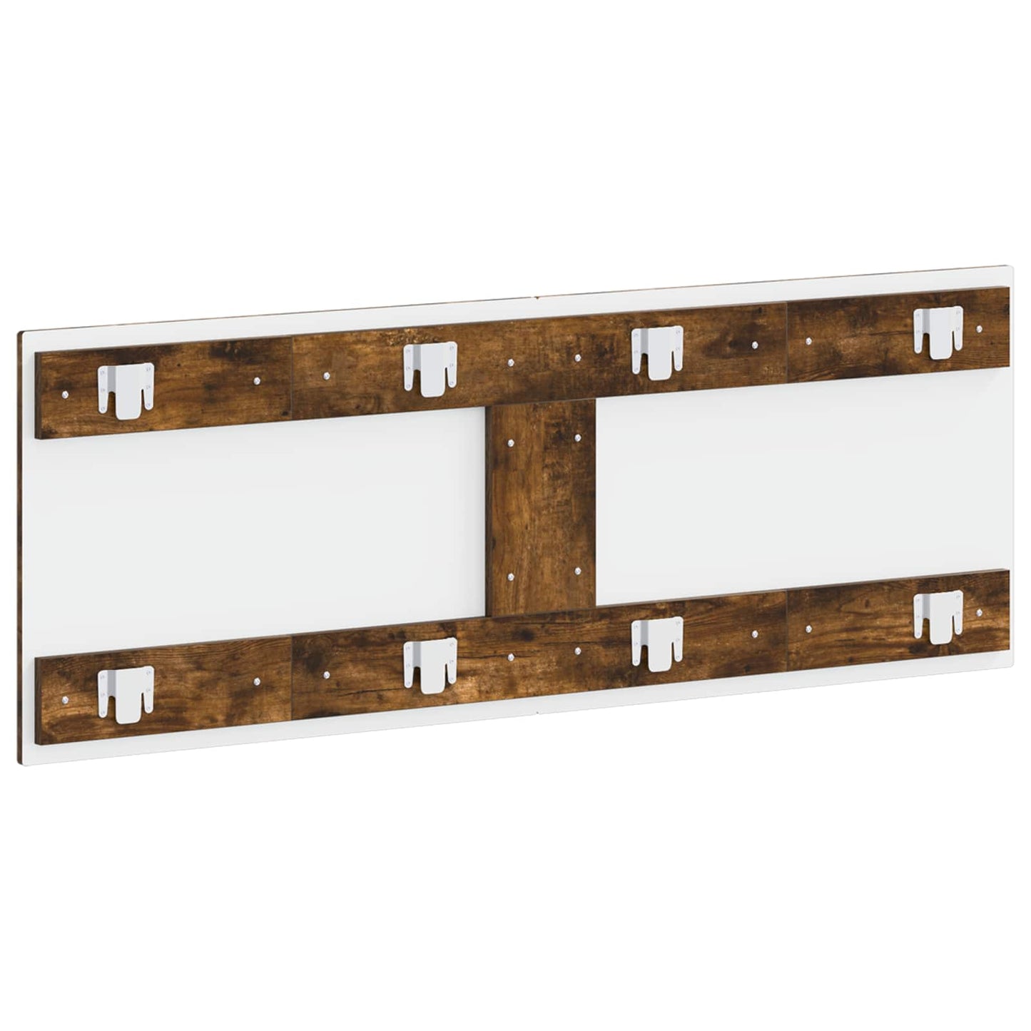Wall-Mounted Headboard UTRECHT Smoked Oak Engineered Wood