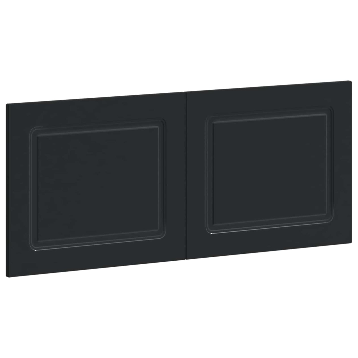 Wall-Mounted Headboard UTRECHT Black Engineered Wood