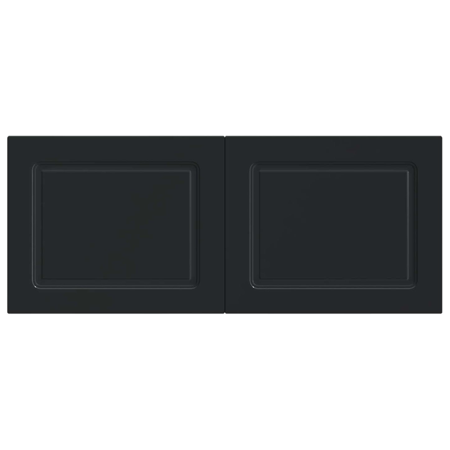 Wall-Mounted Headboard UTRECHT Black Engineered Wood