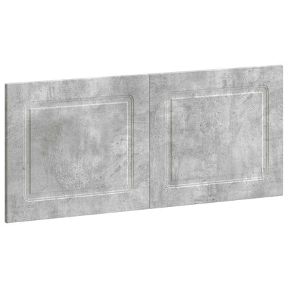 Wall-Mounted Headboard UTRECHT Concrete Grey Engineered Wood