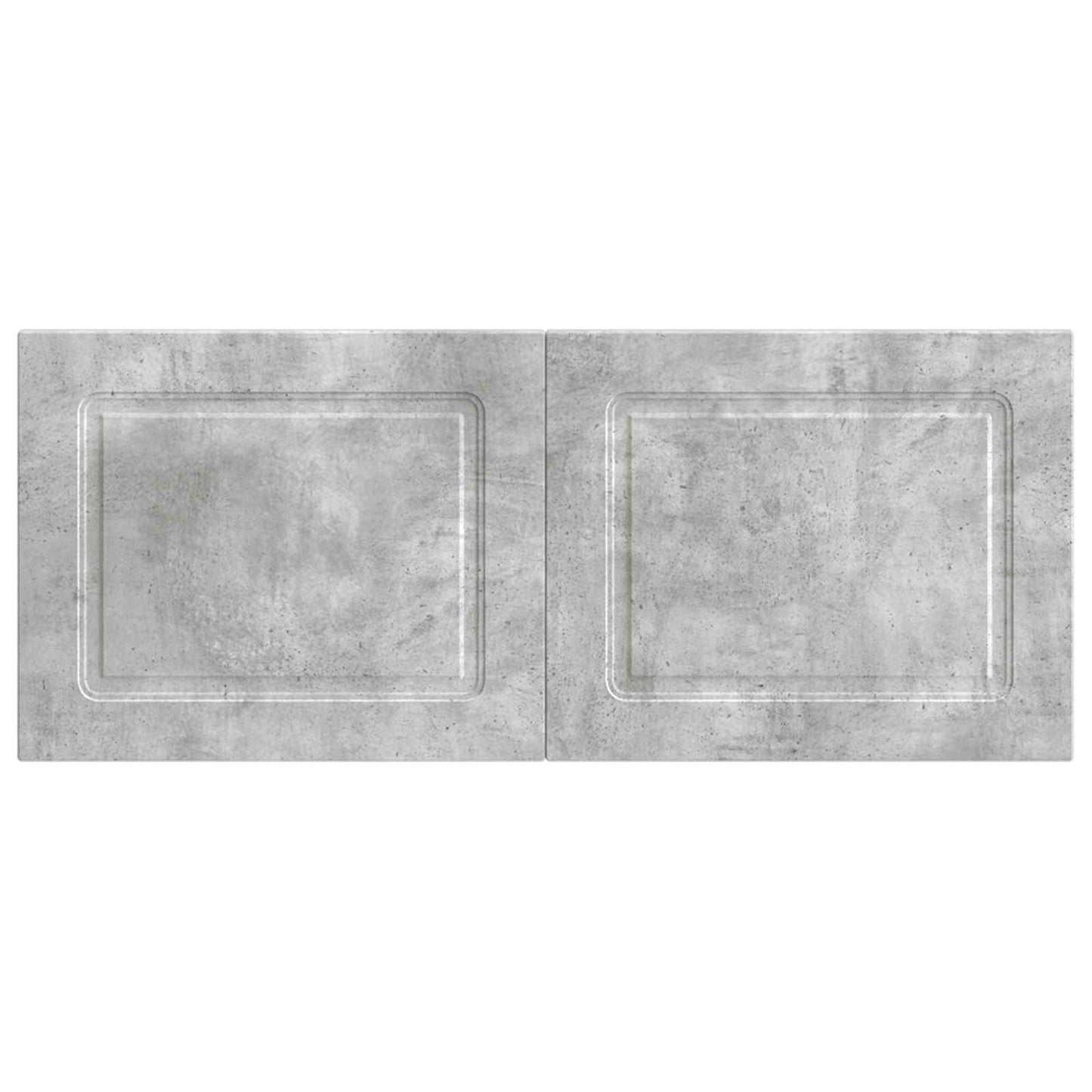 Wall-Mounted Headboard UTRECHT Concrete Grey Engineered Wood