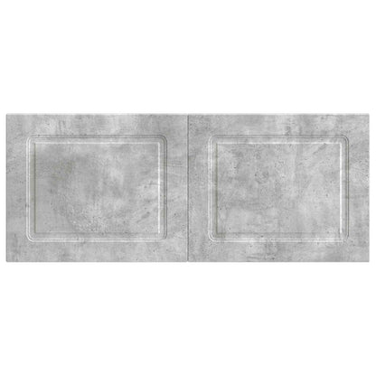 Wall-Mounted Headboard UTRECHT Concrete Grey Engineered Wood