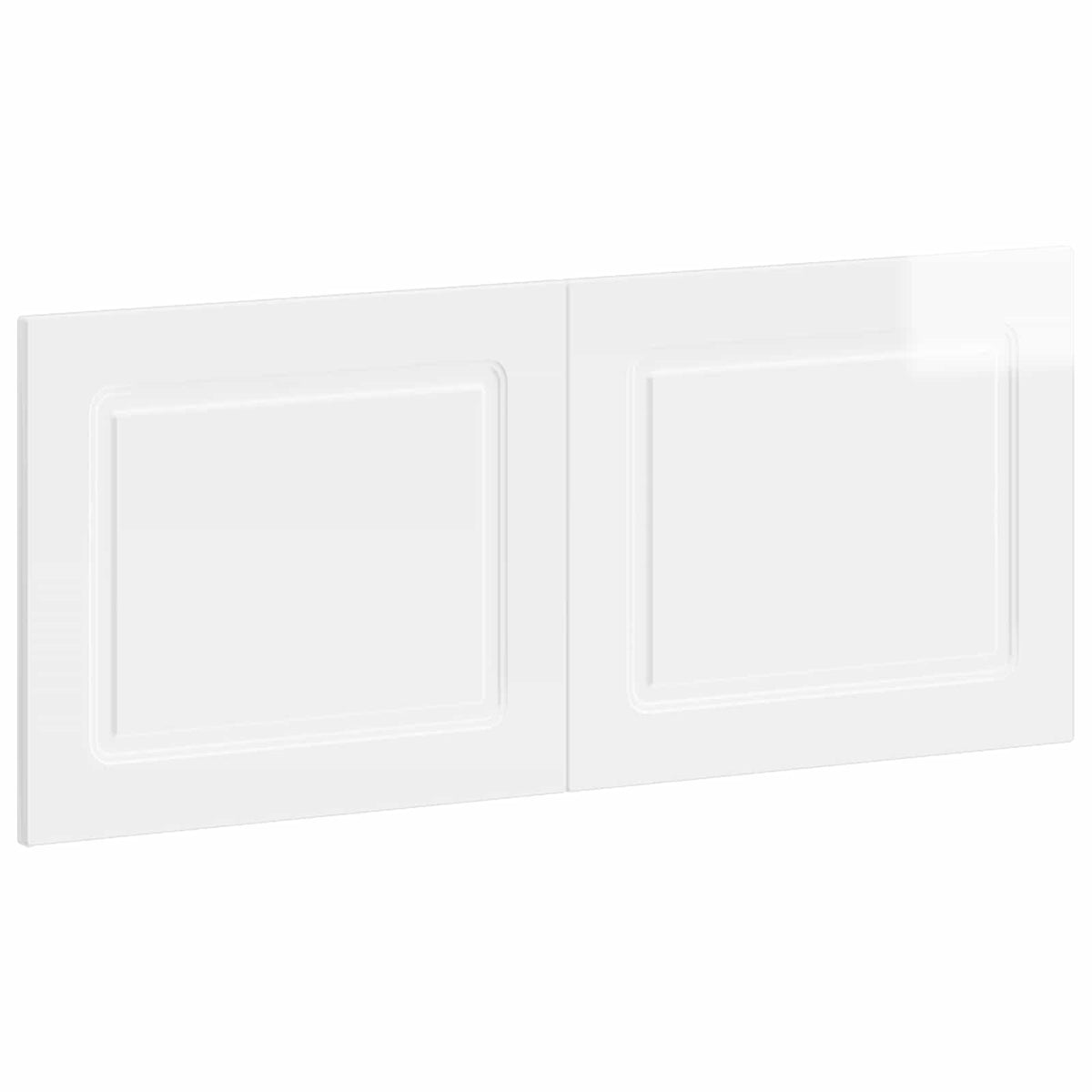 Wall-Mounted Headboard UTRECHT High Gloss White Engineered Wood