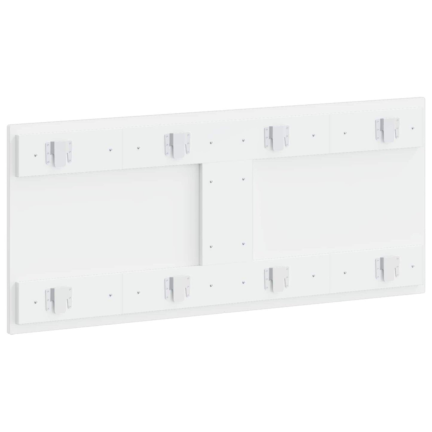 Wall-Mounted Headboard UTRECHT High Gloss White Engineered Wood