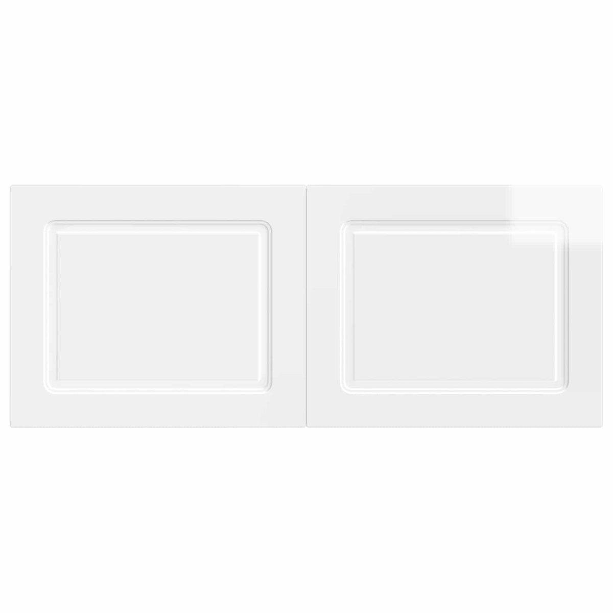 Wall-Mounted Headboard UTRECHT High Gloss White Engineered Wood