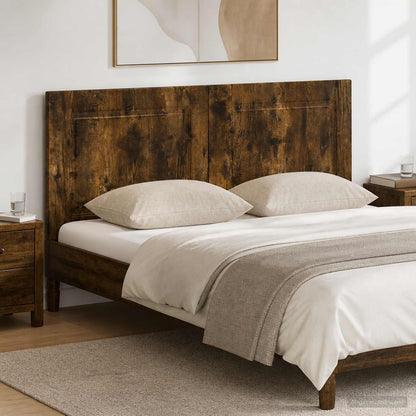 Wall-Mounted Headboard UTRECHT Smoked Oak Engineered Wood
