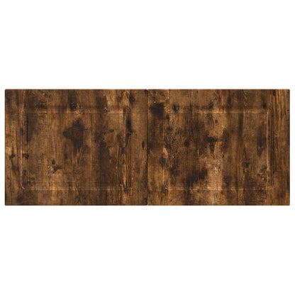 Wall-Mounted Headboard UTRECHT Smoked Oak Engineered Wood