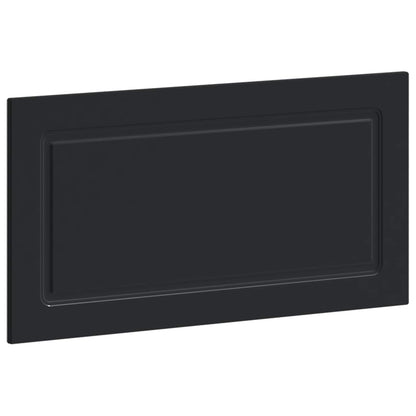 Wall-Mounted Headboard UTRECHT Black Engineered Wood