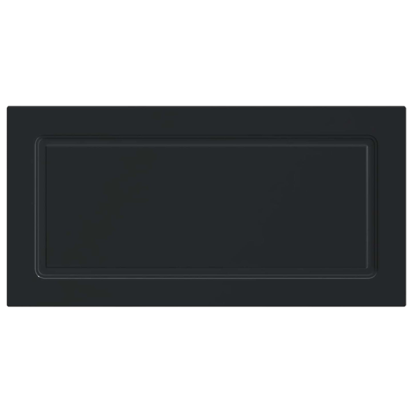Wall-Mounted Headboard UTRECHT Black Engineered Wood