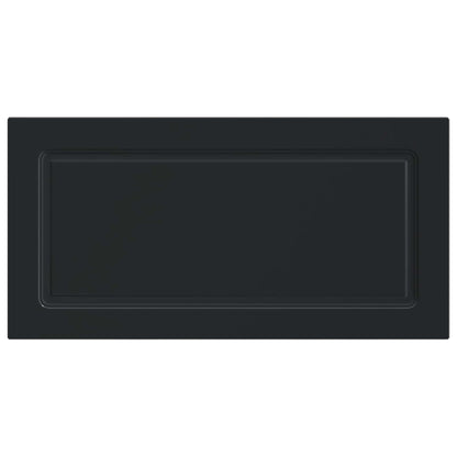Wall-Mounted Headboard UTRECHT Black Engineered Wood