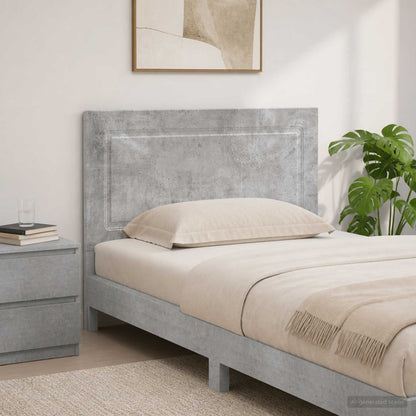 Wall-Mounted Headboard UTRECHT Concrete Grey Engineered Wood