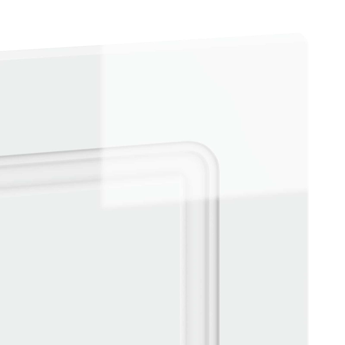 Wall-Mounted Headboard UTRECHT High Gloss White Engineered Wood