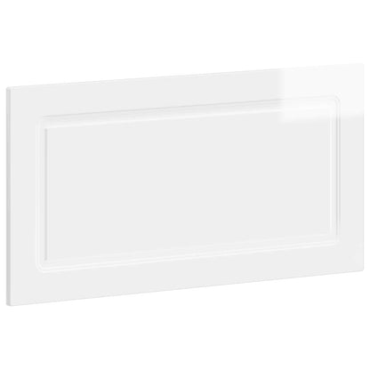 Wall-Mounted Headboard UTRECHT High Gloss White Engineered Wood