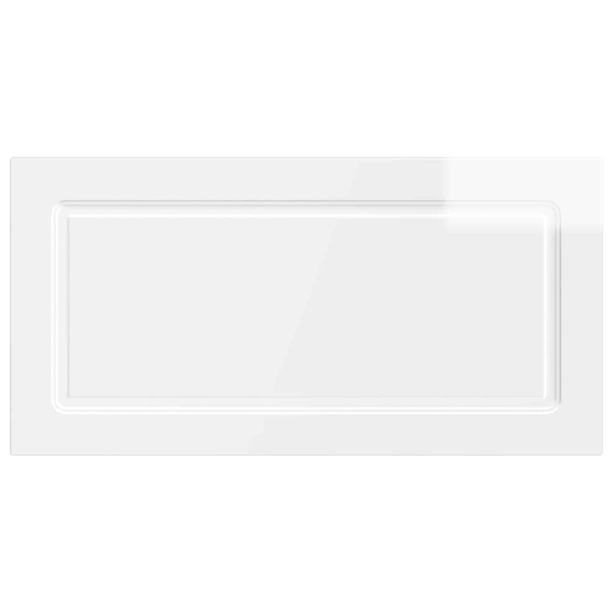 Wall-Mounted Headboard UTRECHT High Gloss White Engineered Wood