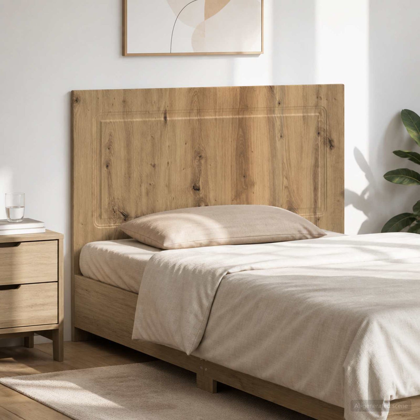 Wall-Mounted Headboard UTRECHT Artisan Oak Engineered Wood