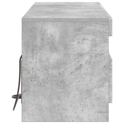 LED TV Cabinet Concrete Grey Engineered Wood