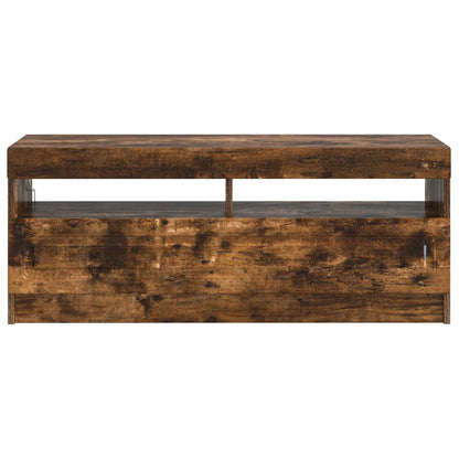 LED TV Cabinet Smoked Oak Engineered Wood