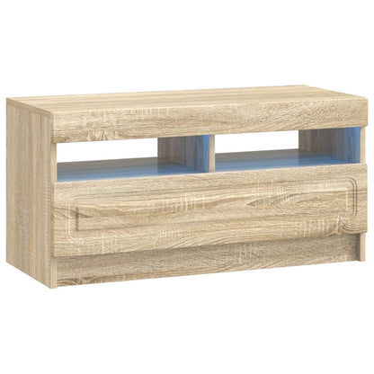 LED TV Cabinet Sonoma Oak Engineered Wood