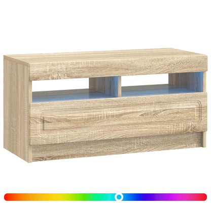 LED TV Cabinet Sonoma Oak Engineered Wood