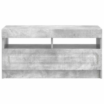 LED TV Cabinet Concrete Grey Engineered Wood