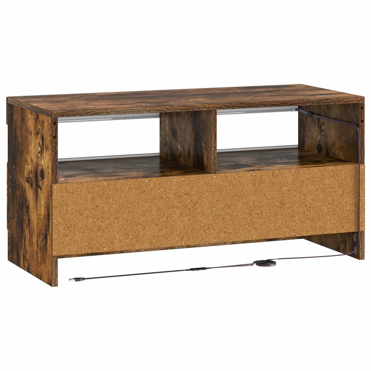 LED TV Cabinet Smoked Oak Engineered Wood