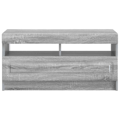 LED TV Cabinet Grey Sonoma Engineered Wood