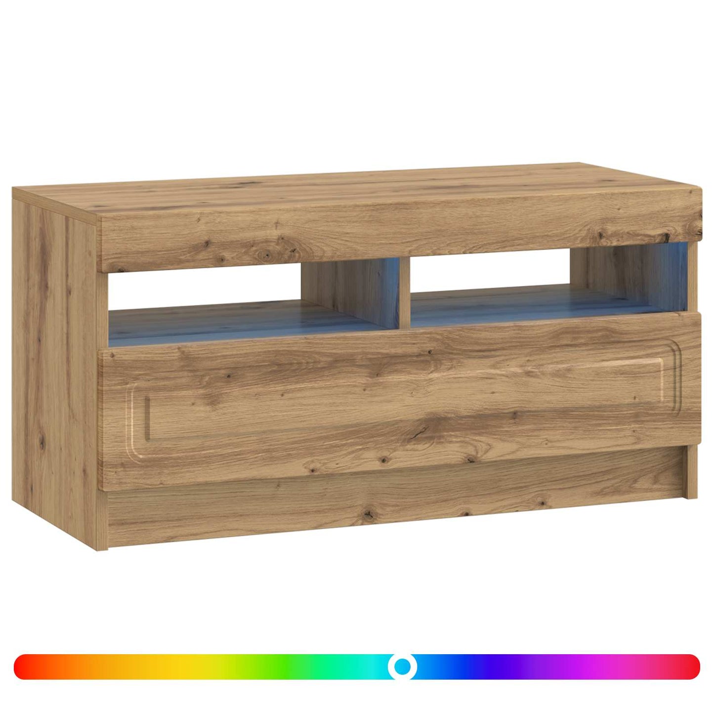 LED TV Cabinet Artisan Oak Engineered Wood