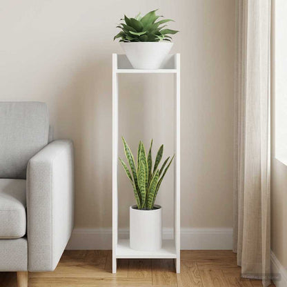 Plant Stand White 30 x 30 x 100 cm Engineered Wood