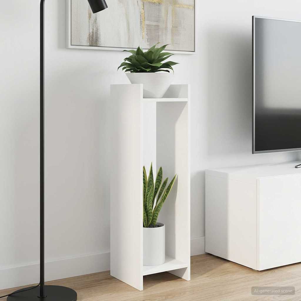 Plant Stand 2 pcs White 30 x 30 x 100 cm Engineered Wood