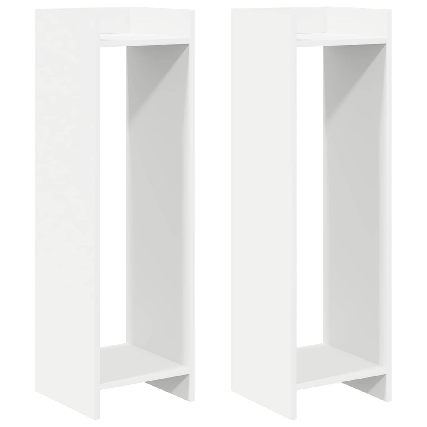 Plant Stand 2 pcs White 30 x 30 x 100 cm Engineered Wood