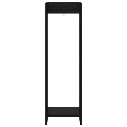 Plant Stand Black Oak 30 x 30 x 100 cm Engineered Wood