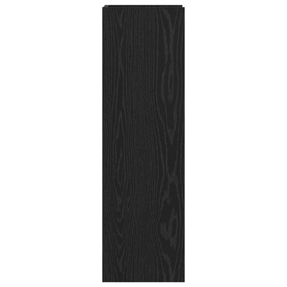 Plant Stand 2 pcs Black Oak 30 x 30 x 100 cm Engineered Wood
