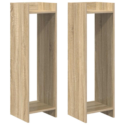 Plant Stand 2 pcs Sonoma Oak 30 x 30 x 100 cm Engineered Wood