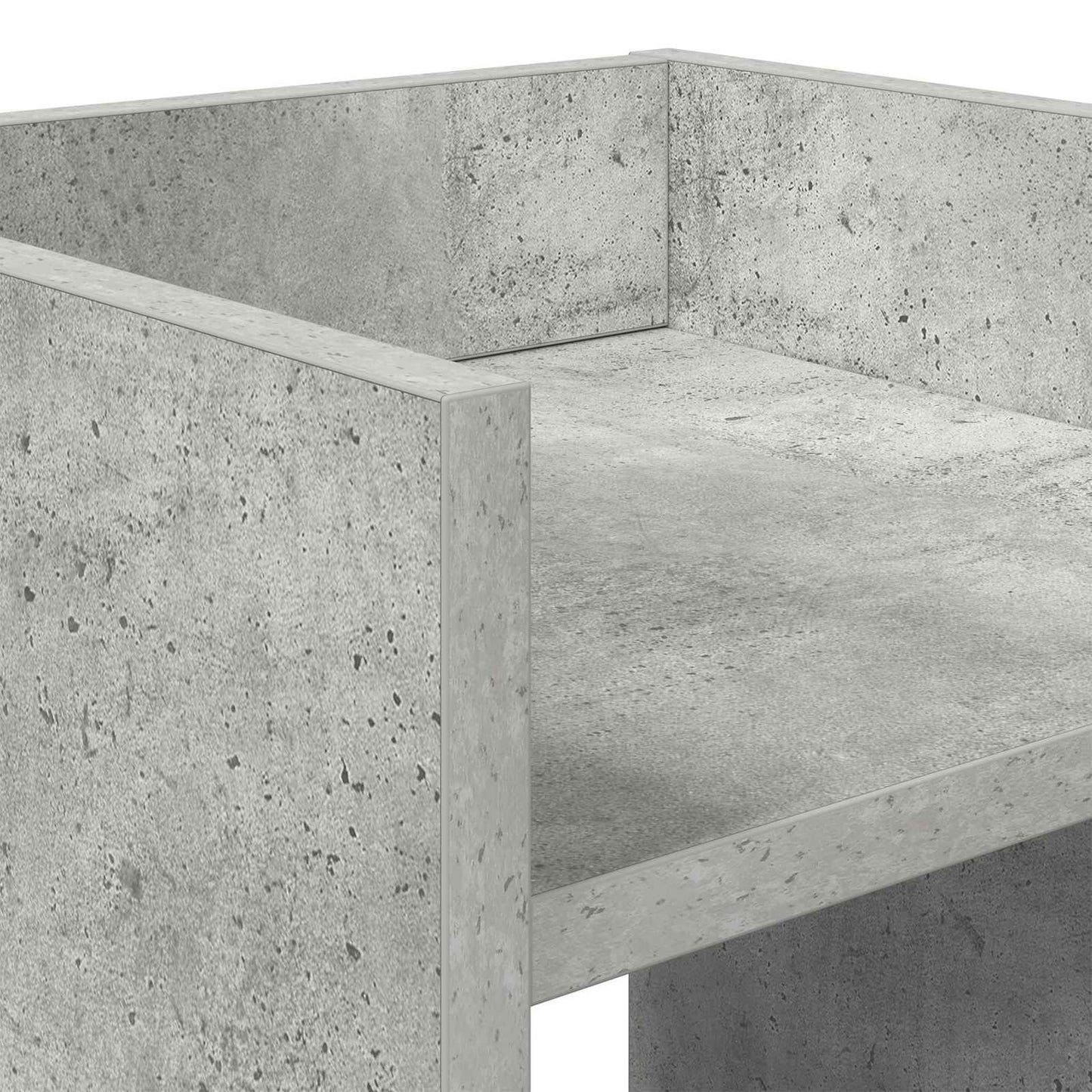 Plant Stand 2 pcs Concrete Grey 30 x 30 x 100 cm