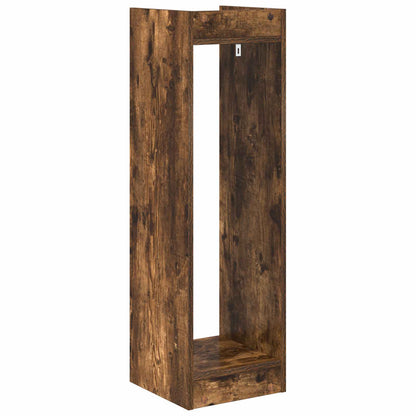 Plant Stand 2 pcs Smoked Oak 30 x 30 x 100 cm Engineered Wood