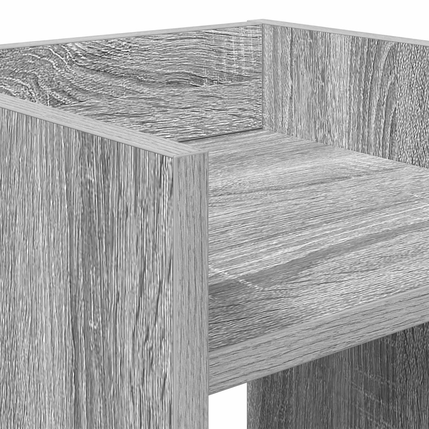 Plant Stand 2 pcs Grey Sonoma 30 x 30 x 100 cm Engineered Wood